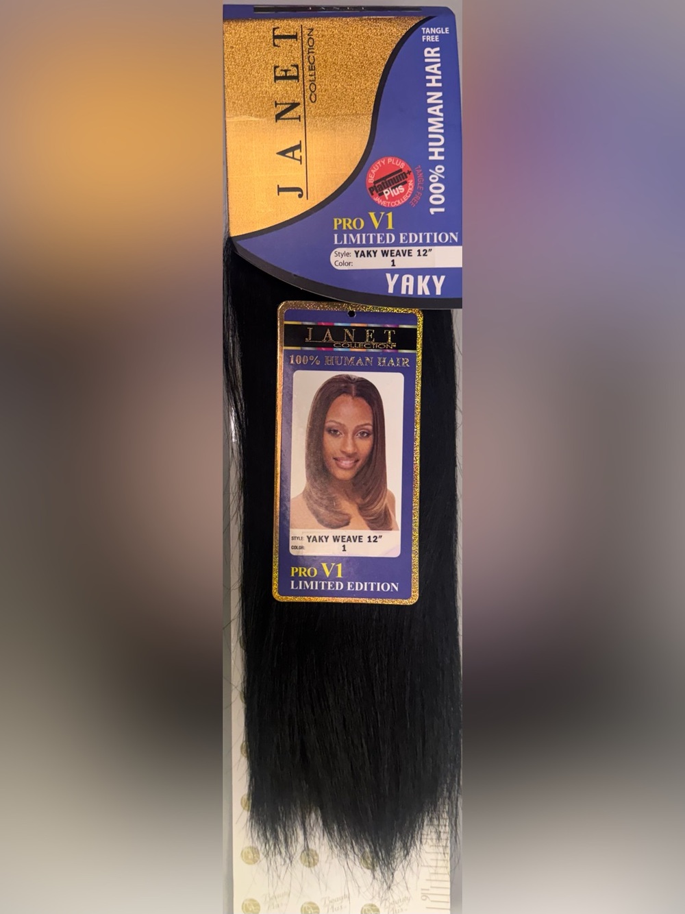 Janet Collection. 100% human hair. Yaky weave.